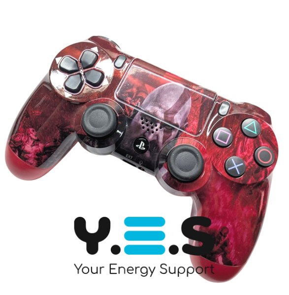 Бездротовий геймпад DualShock 4 v2 для PS4 PlayStation God of War, червоний