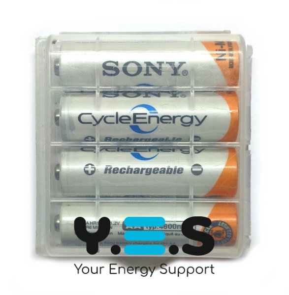 Акумулятори Sony AA Ni‑MH 4600 мА·год, набір 4 шт.