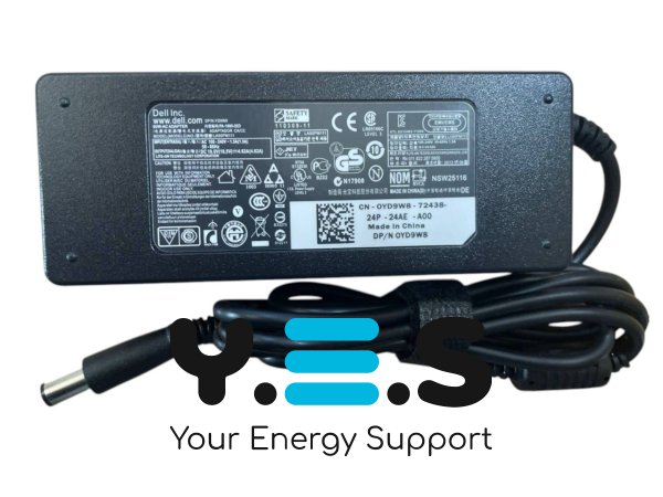 Блок живлення для ноутбука Dell OEM 90W 19.5V 4.62A, штекер 7.4×5.0 мм (DA90PE1-00)
