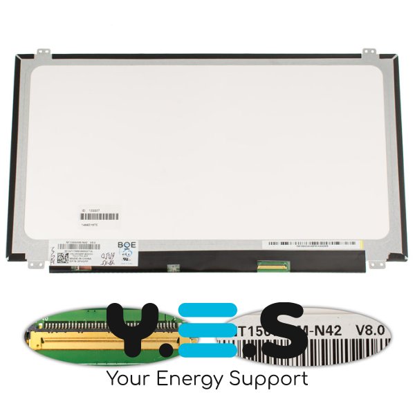 Матриця NT156WHM-N42 15.6" 1366×768 LED Slim eDP 30pin глянцева, конектор справа (renew)