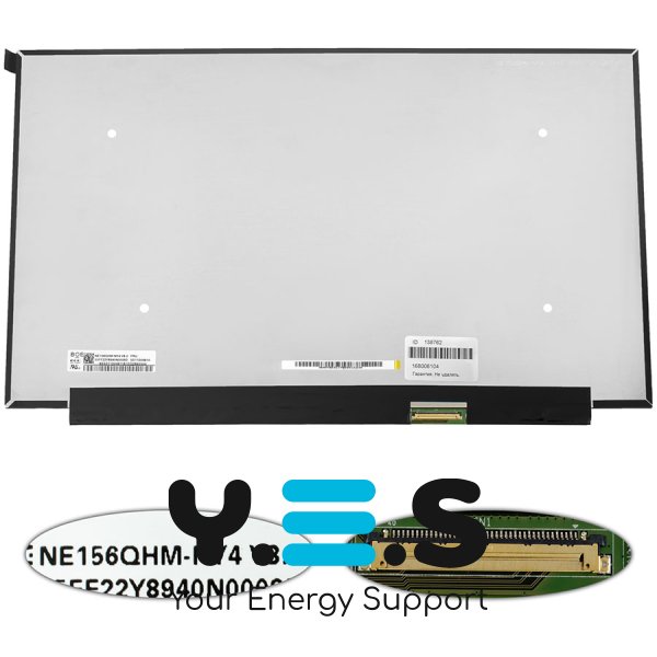 Матриця 15.6" NE156QHM-NY1 IPS 2560×1440 165Гц eDP 40pin 300кд/м² матова Slim, розʼєм справа знизу