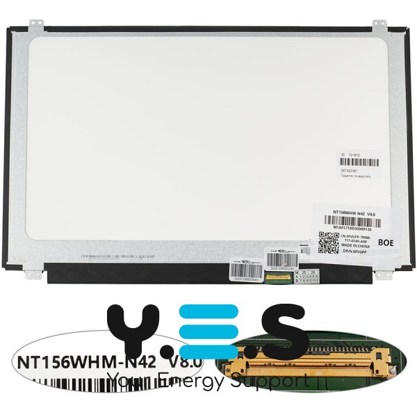 Матриця 15.6" NT156WHM-N42 1366×768 eDP 30pin LED Slim, матова, роз’єм справа (renew)