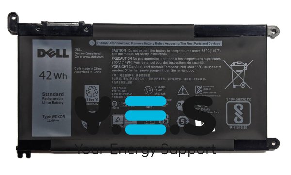 Акумулятор для ноутбука Dell Inspiron 13 5368/5378/5379 (WDX0R/WDXOR)