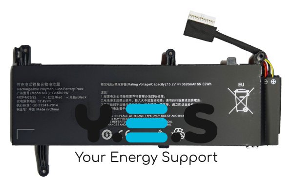 Акумулятор для ноутбука Xiaomi G15B01W (Mi Gaming Laptop 2019) TM1705 XMG1902-AB XMG1902-BR 171502-A1