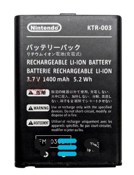 Акумулятор 1400mAh KTR-003 для Nintendo New 3DS (NN3DS)