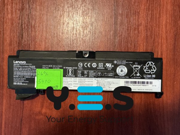 Оригінальний акумулятор LENOVO SB10J79003, знос 26%, для ThinkPad T460S/T470S (5410)