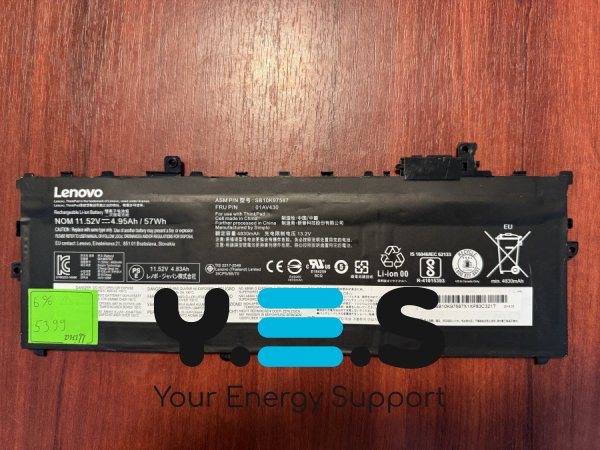 Оригінальний акумулятор Lenovo SB10K97587, знос 6%, ThinkPad X1 Carbon 5th/6th Gen (5399)