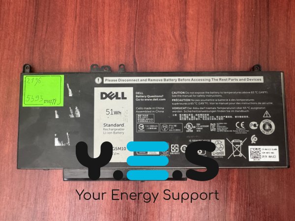 Оригінальний акумулятор Dell G5M10, знос 21% — Latitude E5250, E5450, E5550 (5393)