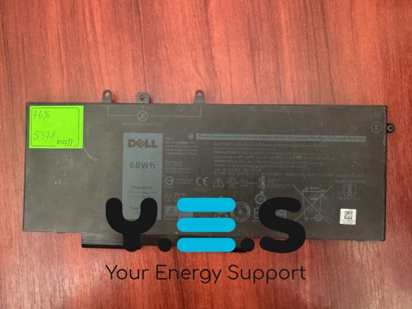 Оригінальний акумулятор Dell GJKNX, знос 76%: Latitude E5580/E5480/E5280/5580/5480/M3520/M3530/Dell 15 3530 (B5378)