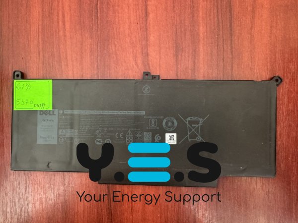 Оригінальний акумулятор Dell F3YGT (знос 61%) для Latitude 7280/7290/7380/7390/7480/7490, E7280/E7290/E7380/E7480 (B5370)