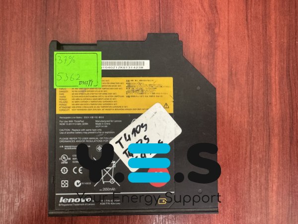 Оригінальний акумулятор Lenovo 45N1041, знос 37% для R400/R500/T60/T60p/T61/T400/T400s/T410s/T410si/T420s/T500/W500/Z60m/Z60t (5362)