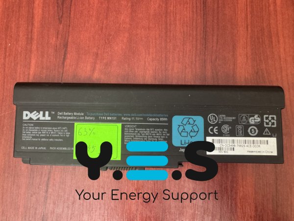 Оригінальний акумулятор Dell MN151 (знос 63%), посилений: Inspiron 1400/1420, Vostro 1400/1420 (5345)
