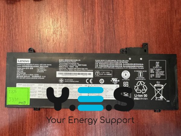 Оригінальний акумулятор Lenovo L17M3P71, знос 13%, для ThinkPad T480S (5331)