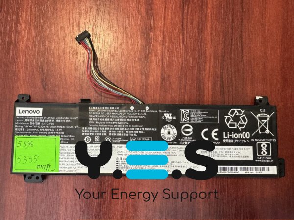 Оригінальний акумулятор Lenovo L17C2PB3, знос 53% для V130-15IGM/V130-15IKB/V330-15IKB/V330-15ISK/V530-14IKB/V530-15IKB (5335)