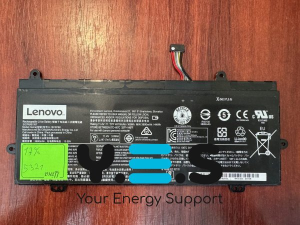Оригінальний акумулятор Lenovo L15C3PB0, знос 17% — для Lenovo Winbook N22 (5321)