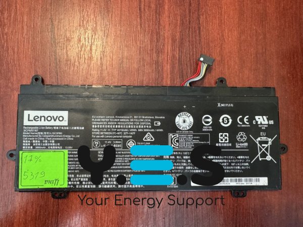 Оригінальний акумулятор Lenovo L15C3PB0 (знос 17%) для Lenovo Winbook N22 (5319)