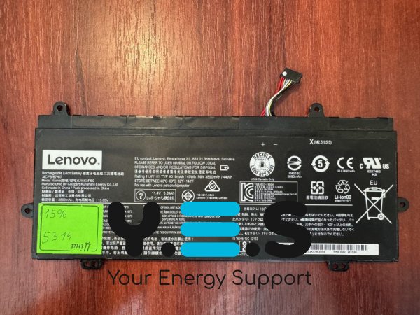 Оригінальний акумулятор Lenovo L15C3PB0, знос 15% — для Lenovo Winbook N22 (5314)