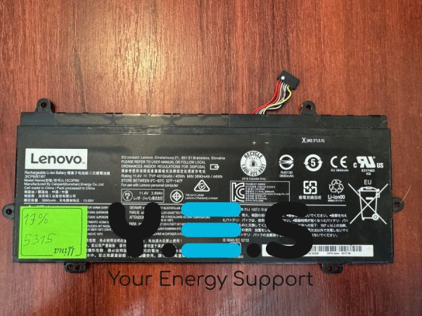 Оригінальний акумулятор Lenovo L15C3PB0, знос 17% — для Lenovo Winbook N22 (5315)
