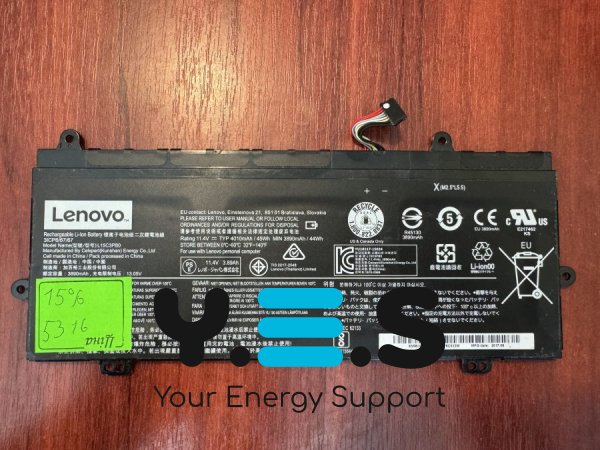 Оригінальний акумулятор Lenovo L15C3PB0, знос 15% — для Lenovo Winbook N22 (5316)