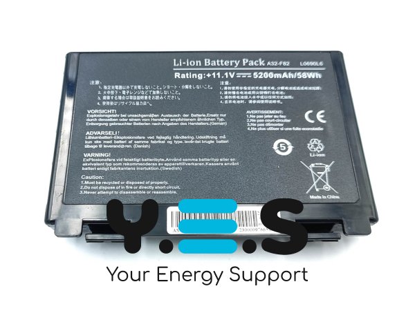 Акумулятор ASUS A32-F82 для F82/K50/F52/F83/K40/K41/K51/K60/K61/K70/X5D/X87/P81 11.1V 5200mAh 58Wh