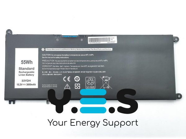 Акумулятор Dell 33YDH для Inspiron 15 7577 і 13 7353 — 15.2V, 55Wh, 3600mAh