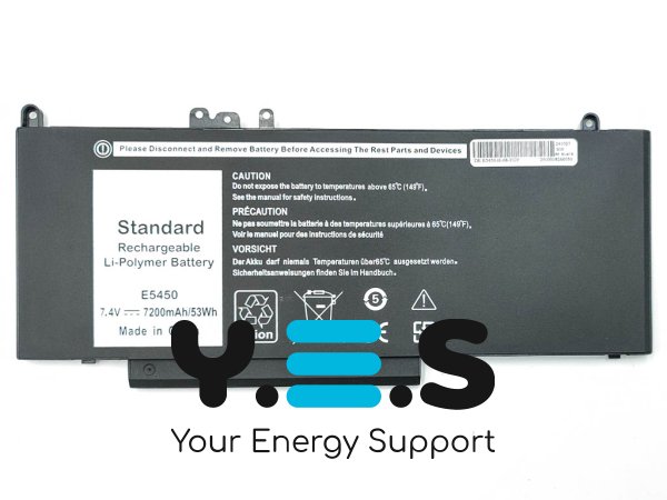 Акумулятор G5M10 для Dell Latitude E5250/E5450/E5550 (8V5GX/R9XM9/WYJC2/1KY05) 7.4V 7200mAh 53Wh