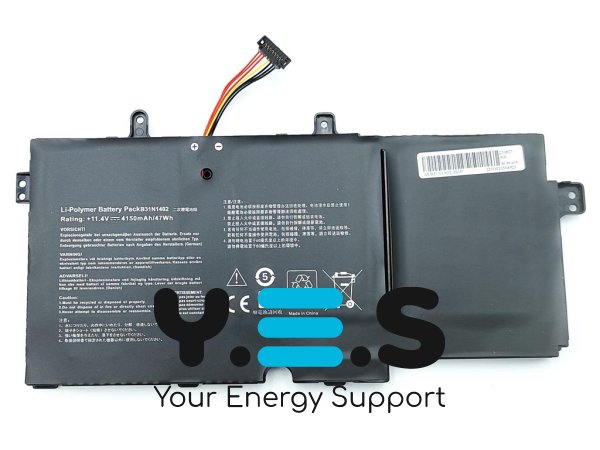 Акумулятор B31N1402 для Asus Q551/Q551N/N591L/N592UB, 11.4V 48Wh 4110mAh