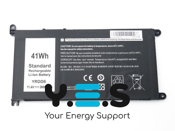 Акумулятор для Dell YRDD6 (0VM73) Inspiron 5482/5480/5481/5485/5491/5591/5593/3583/3493/3582/3593/3793/5584/5493/5585 11.4V 3600mAh 41Wh