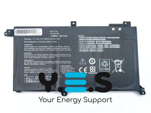 Оригінальна батарея для ноутбука ASUS B31N1732 S430UN/S430UA/S430UF/S430FN/S430FA/X430UA/X430UF/X430UN 11.52V 3653mAh 42Wh (0B200-02960000)