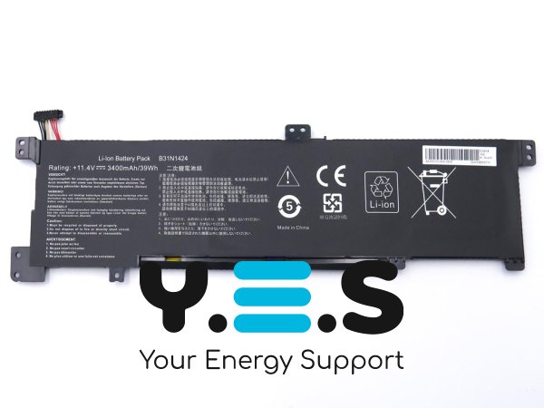 Акумулятор B31N1424 для ASUS A400U/A401L/K401L/K401LB/K401U/K401UB/K401UQ/B5010 11.4V 4150mAh 47Wh