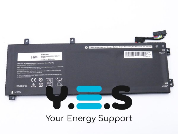 Акумулятор для Dell XPS 9560/9570 та Precision M5510/M5520/M5530/M5540 H5H20 11.55V 4800mAh 55Wh (M7R96/05041C)