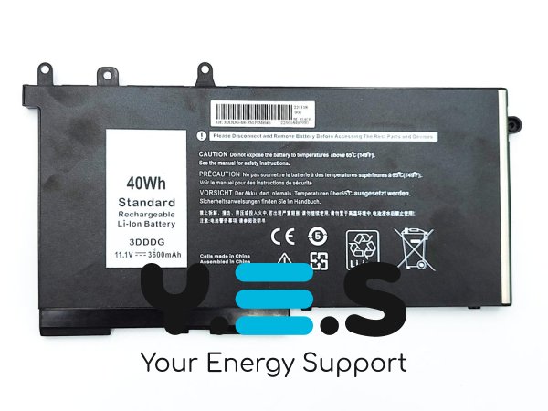 Батарея NGGX5 для Dell Latitude E5250/E5270/E5470/E5570, JY8D6/954DF/RDRH9, 11.4V 3600mAh 40Wh, металевий корпус
