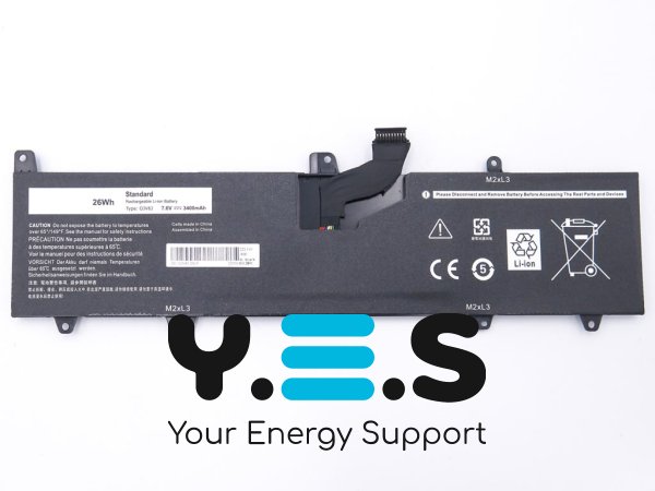 Акумулятор OJV6J для Dell Inspiron 11 3149/3162/3164/3168/3179/3180, 7.6V 3400mAh 26Wh