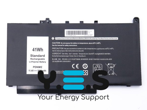 Акумулятор Dell PDNM2 для Latitude E7270 та E7470 — 11.4V 3600mAh 41Wh
