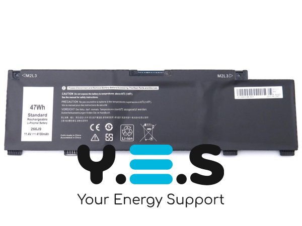 Акумулятор для ноутбука Dell 266J9: G3 3790/3590/3779, G5 5500/5587/5590, Inspiron 14 5498/5490 (11.4V 4100mAh 47Wh)