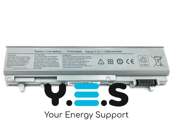 Акумулятор Dell PT434/PT435 для Latitude E6400/E6500/E6410/E6510 11.1V 5200mAh 58Wh Silver