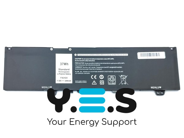 Акумулятор F62G0 для Dell Inspiron 13 7370/7373/7380/7386, Vostro 13-5370 (11.55V 3200mAh)
