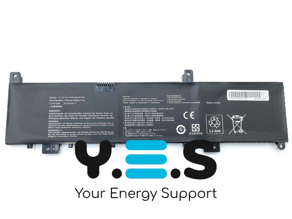 Акумулятор C31N1636 для ASUS X580V/X580VN/X580VD/X580GD/N580VN/N580VD/NX580V/N580GD (11.4V 4100mAh 46.7Wh)