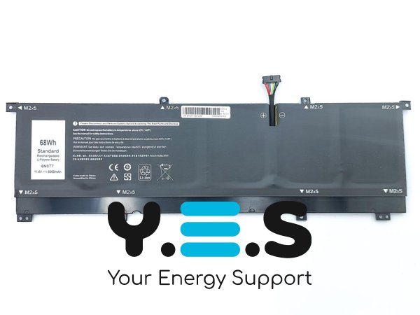 Акумулятор для Dell 8N0T7 Precision 5530/XPS 15 9575 TMFYT 11.4V 6000mAh 68Wh