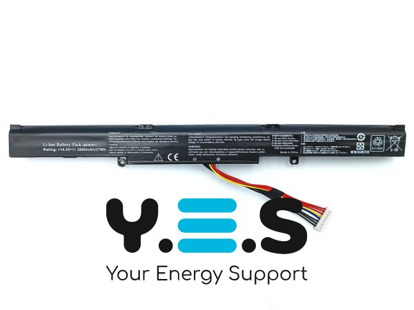 Акумулятор для ноутбука ASUS A41N1611 ROG GL553VD/VE/VW, GL753VD/VE 14.4V 2600mAh 37Wh