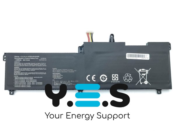 Акумулятор C41N1541 для ASUS ROG GL702VT/GL702VM/GL702ZC/GL702VS, 15.2V 4200mAh 64Wh