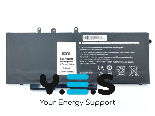 Акумулятор для Dell GJKNX Latitude E5480/5280/5580 Precision 3520 (3DDDG) 7.6V 8200mAh 62Wh