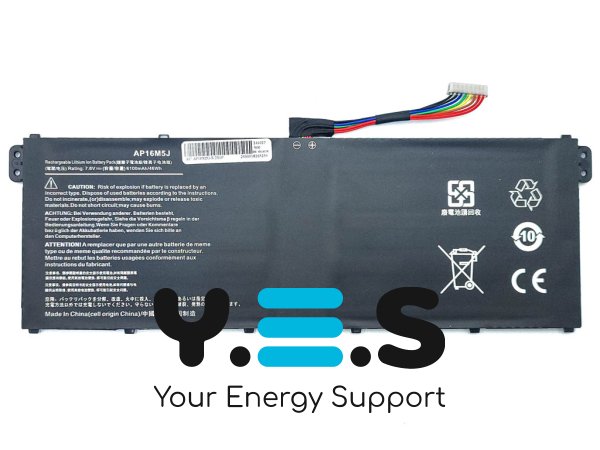 Акумулятор для Acer AP16M5J/AP16M4J Aspire A114-31,A315-21,A315-51,A515-51,ES1-523/532/533/732 7.6V 6100mAh 46Wh