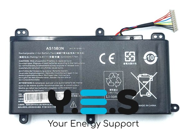 Акумулятор ACER AS15B3N для Predator 17 G9-791/G9-791G/G9-792/G9-792G 14.8V 5200mAh