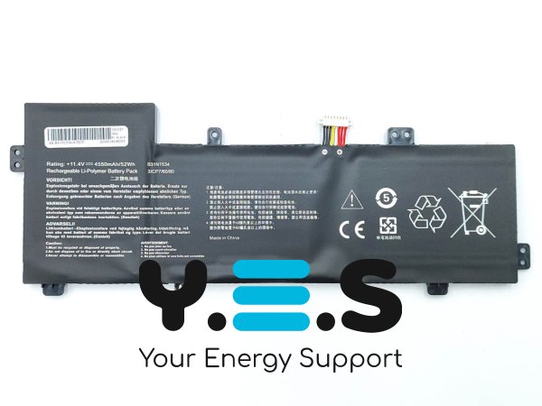 Акумулятор B31N1534 для ASUS Zenbook UX510/UX510UA/UX510UX/UX510UW/UX510UWK BX501UX U5000 52Wh 4550mAh 11.4V