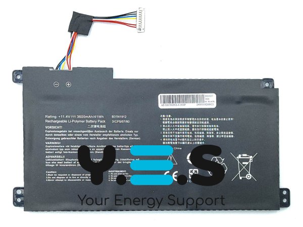 Акумулятор B31N1912 (C31N1912) для ASUS VivoBook E410MA/E410KA/E510KA/E510MA/L410MA/L510MA 11.4V 3600mAh 41Wh