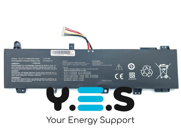 Акумулятор C41N1906 для ASUS FA506/FX506/FA506QR/FA506QM/FA706IH/FA706QR/FX506HC/FX506HM/FX706H/GX550LWS/GX550LXS 15.2V 4900mAh 74.5Wh