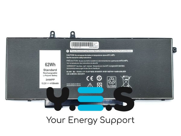 Акумулятор Dell 3HWPP 62Wh (15.2V 4100mAh) для Latitude 14 E5410/15 E5510/E5401/E5501/E5411/E5511/Precision 3541/3551/Inspiron 17 7500/7506