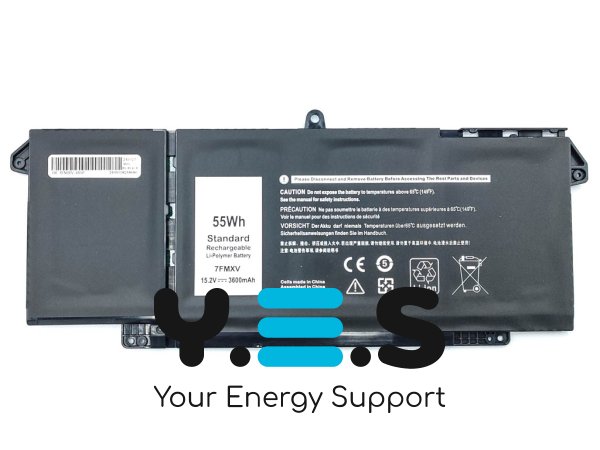 Акумулятор 7FMXV для Dell Latitude 5320/7320/7420/7520 (TN2GY, 4M1JN) 15.2V 3600mAh 55Wh