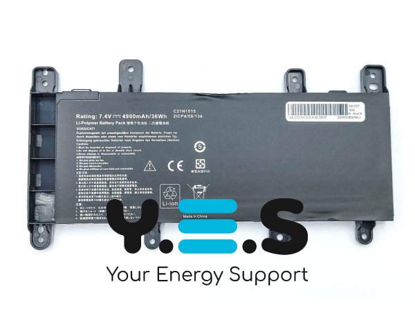Акумулятор C21N1515 для ASUS P756UA/P756UB/P756UJ/P756UQ/P756UV/P756UX/R753UA 7.4V 4900mAh 36Wh